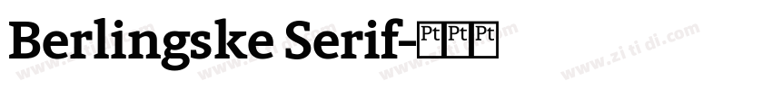 Berlingske Serif字体转换